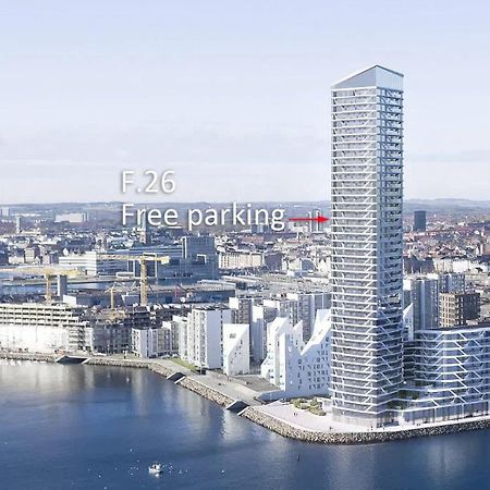 26-Etage Lejlighed Med Utrolig Havudsigt Орхус Екстер'єр фото